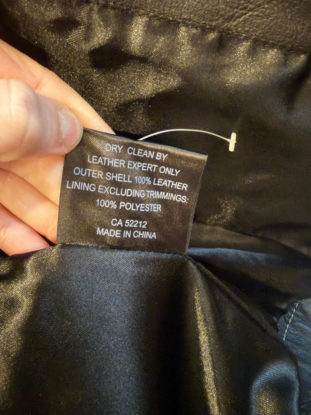 Women's Black Leather Button-Front Blazer - Picture 5 of 16